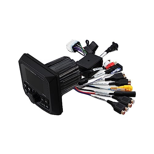 KENWOOD KMR-M300BT Dengiz o'lchagichli qabul qilgich, ob-havoga chidamli, 2,7 dyuymli LCD, o'rnatilgan kuchaytirgich, Bluetooth, raqamli media MP3 pleer, CD pleer yo'q, USB porti, AM/FM/Ob-havo diapazonli tyuner, orqa kamera kirishi - 7