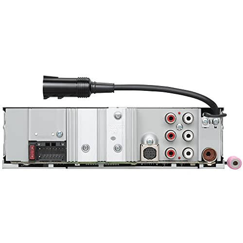 KENWOOD KMR-M332BT Car & Marine Stereo - Single Din, Bluetooth Audio, USB MP3, Aux in, AM FM Radio SiriusXM Ready, Weatherproof, Multi Color Illumination - 3