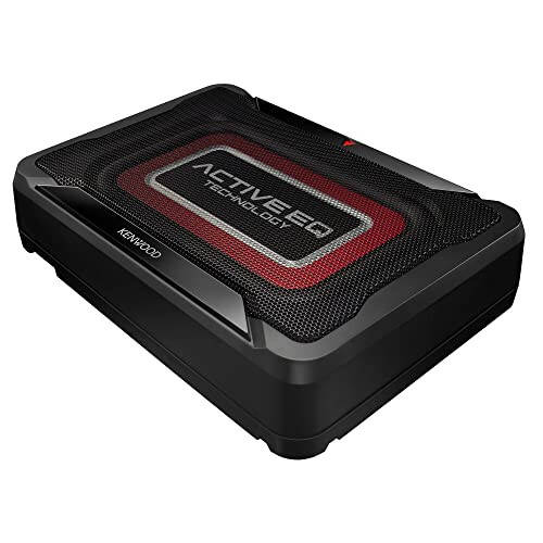 Kenwood KSC-PSW7EQ Active Compact Subwoofer with Active EQ (160 Watt Output Power, Class-D Amplifier, Aluminium Housing, Cable Remote Control) - 1