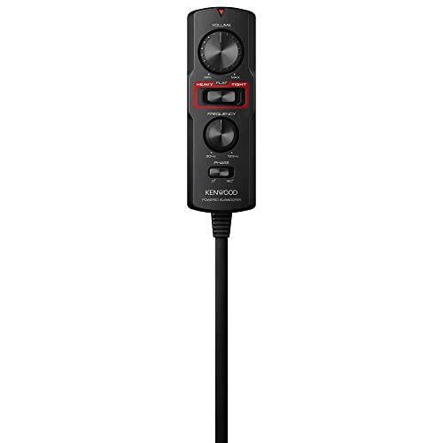 Kenwood KSC-PSW7EQ Active Compact Subwoofer with Active EQ (160 Watt Output Power, Class-D Amplifier, Aluminium Housing, Cable Remote Control) - 3