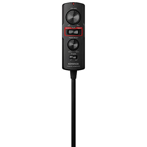 Kenwood KSC-PSW7EQ Active Compact Subwoofer with Active EQ (160 Watt Output Power, Class-D Amplifier, Aluminium Housing, Cable Remote Control) - 3