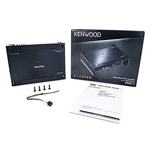 Kenwood X502-1 eXcelon 500-Watt @ 2 OModazones Class D Subwoofer Amplifier - 3