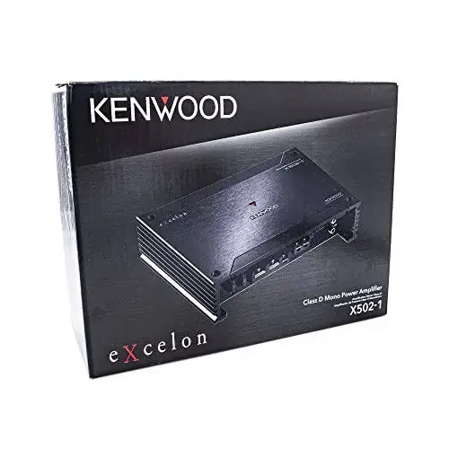 Kenwood X502-1 eXcelon 500-Watt @ 2 OModazones Class D Subwoofer Amplifier - 6