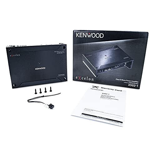 Kenwood X502-1 eXcelon 500-Watt @ 2 OModazones Class D Subwoofer Amplifier - 3