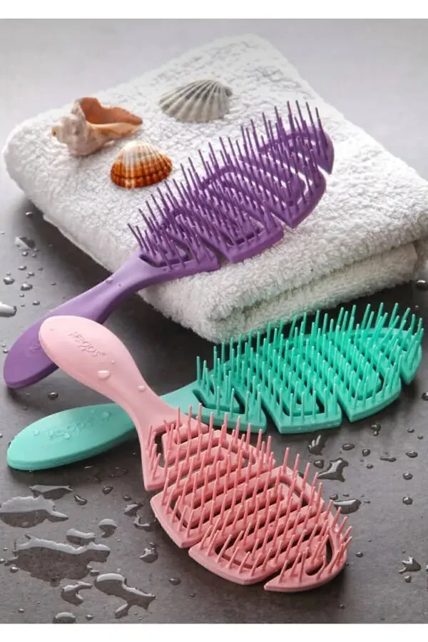 Keops 3-Piece Hair Brush Elastic Easy Combing - 1