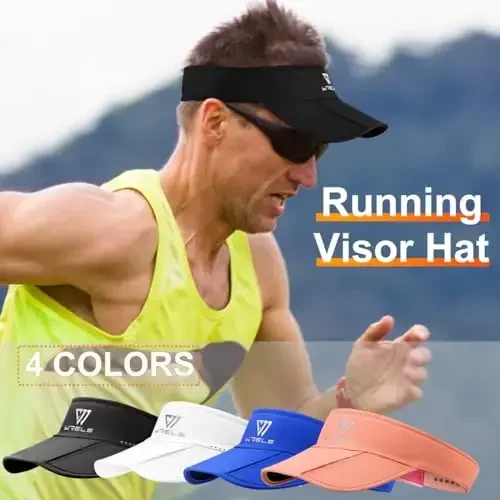 Кепка-козырек WRELS Sports для женщин и мужчин, легкая беговая, для гольфа, тенниса, с откидным козырьком. - 4