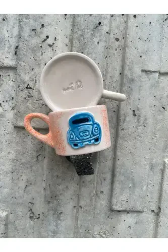 Керамическая чашка ручной работы в виде черепахи для чая, кофе, турецкого кофе, подарочная кружка - КРАСНЫЙСИНИЙОРАНЖЕВЫЙ - 5