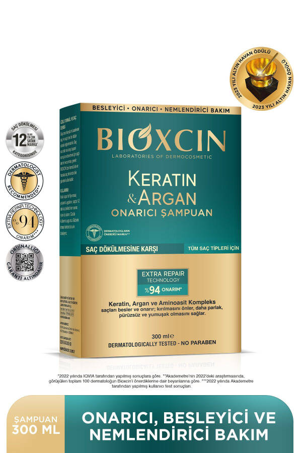 Keratin & Argan Onarıcı Bakım Şampuan 300 ml - Yıpranmış Ve Hassas Saçlar - 11