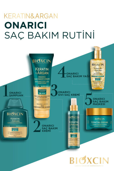 Keratin & Argan Onarıcı Bakım Şampuan 300 ml - Yıpranmış Ve Hassas Saçlar - 4