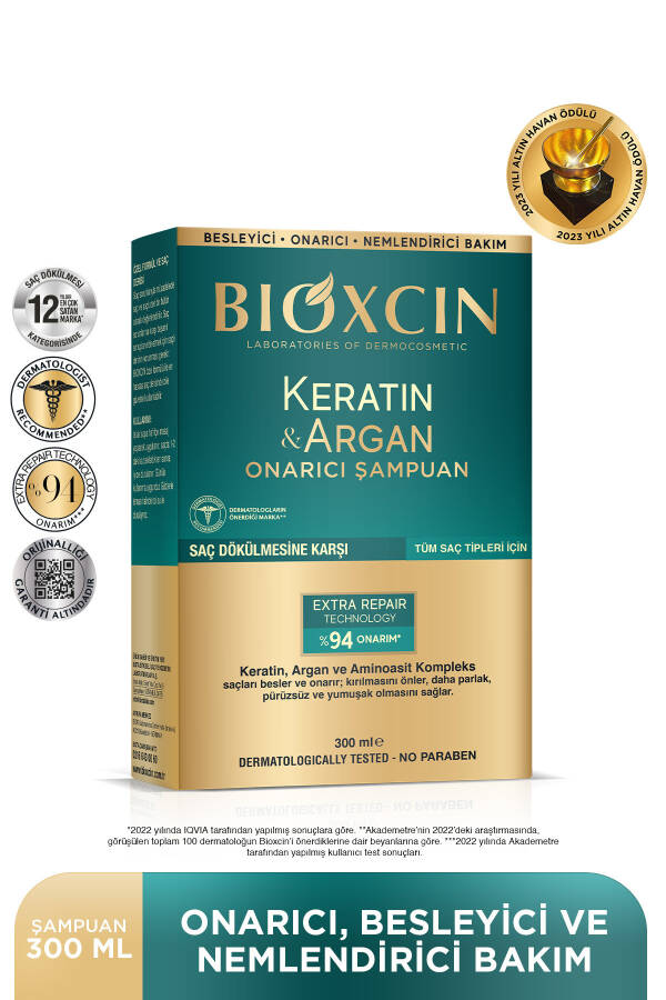 Keratin & Argan Onarıcı Bakım Şampuan 300 ml - Yıpranmış Ve Hassas Saçlar - 29