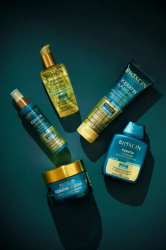 Keratin & Argan Tiklovchi Parvarish Shampo 300 ml - Shikastlangan Va Sezgir Sochlar Uchun - 4