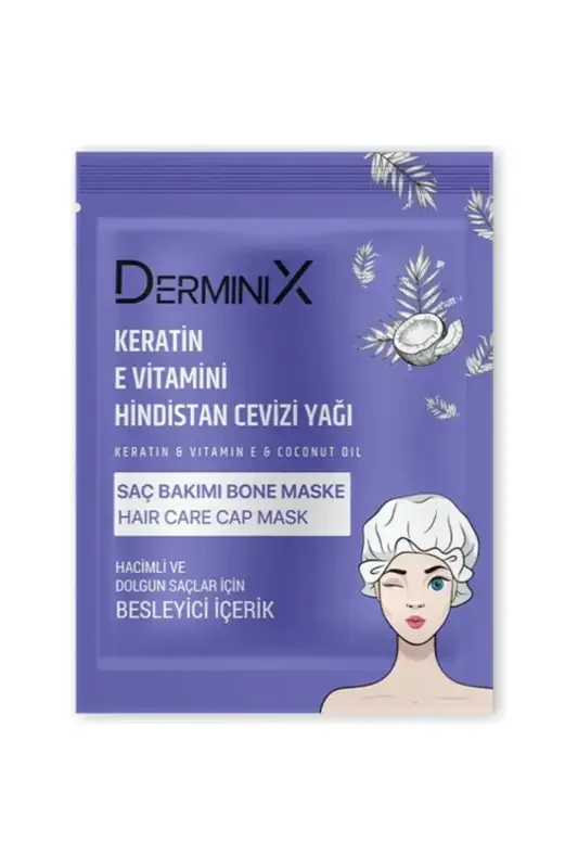Keratin & E Vitamini & Kokos yog'i bonet soch maskasi - 2