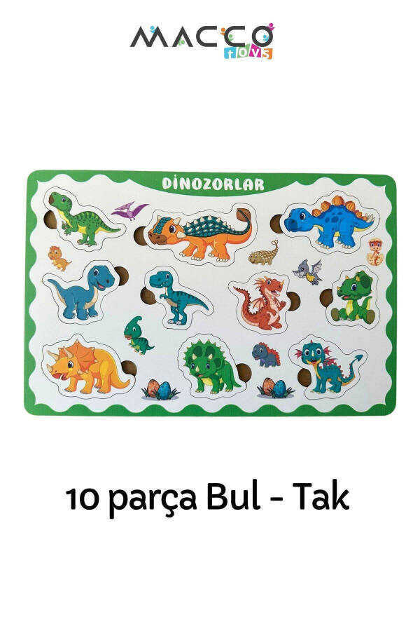 Keşif Dünyası Montessori 4'lü Ahşap Puzzle Seti 38 Parça - 5