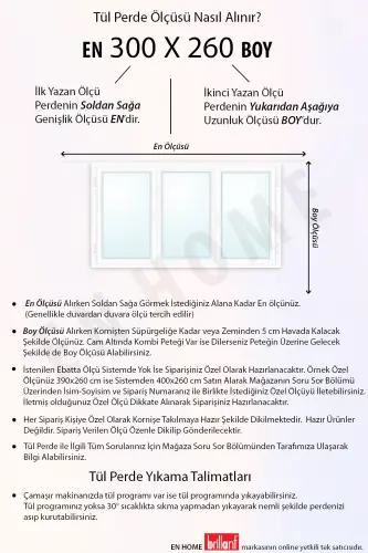 Keten 1/3 Sık Pileli Ütü İstemez Kırışmaz Düz Tül Perde-Ekru - 4