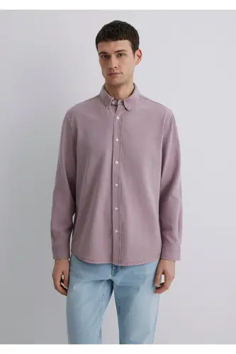 Keten aralash pushti tencel Tm liyosel ko'ylak Reg - 5