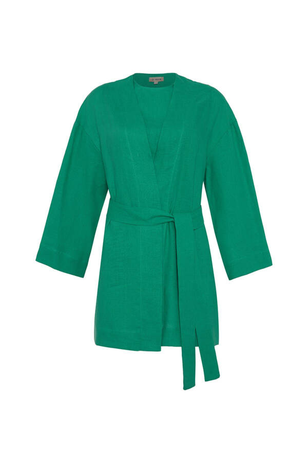 Keten Tweenset-Yeşil - 1