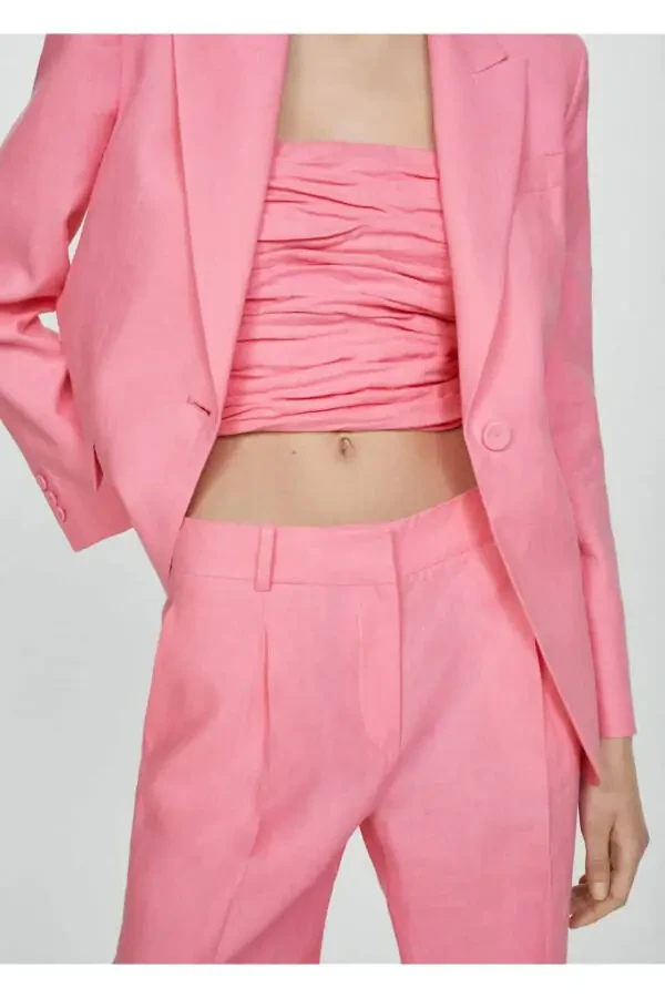 Keten pantolon takım - 6