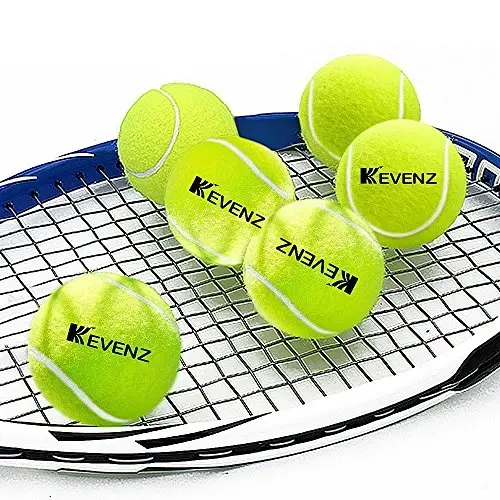 KEVENZ 12-Pack Standard Pressure Training Tennis Balls, Highly Elasticity, More Durable, Good for Beginner Training Ball - 4