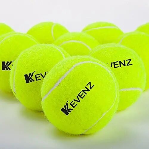 KEVENZ 12/24-Pack Standard Pressure Training Tennis Balls, Highly Elasticity, More Durable, Good for Beginner Training Ball - 1