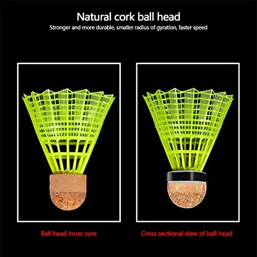 KEVENZ Goose Feather Badminton Shuttlecocks bilan zo'r barqarorlik va chidamlilik, yuqori tezlikdagi badminton qushlari - 4