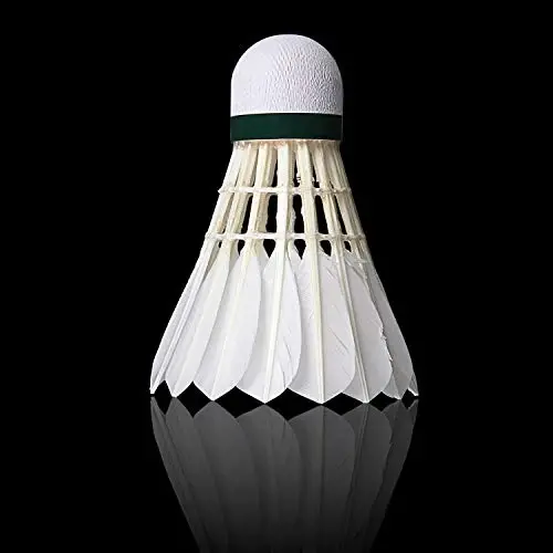 KEVENZ Goose Feather Badminton Shuttlecocks with Great Stability and Durability, High Speed Badminton Birdies,Pack of 12, White - 2