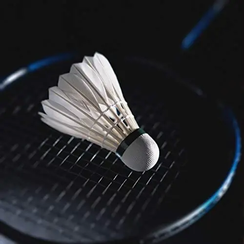 KEVENZ Goose Feather Badminton Shuttlecocks with Great Stability and Durability, High Speed Badminton Birdies,Pack of 12, White - 5