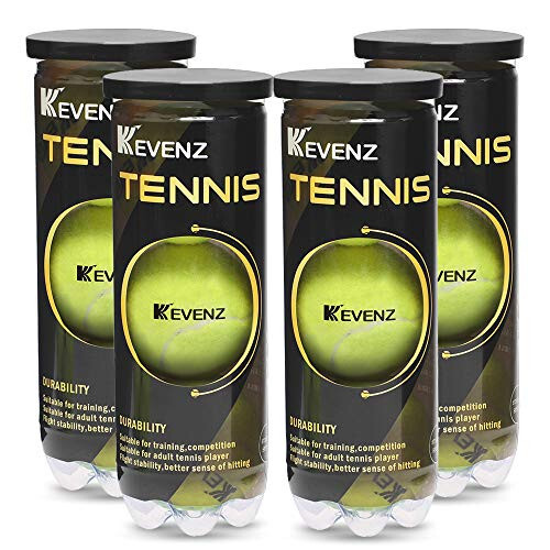 KEVENZ Professional Tennis Balls, Highly Elasticity, More Durable, for Competition and Training, Pack of 12 - 1