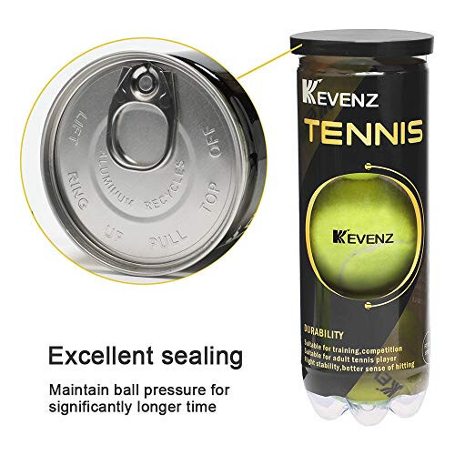 KEVENZ Professional Tennis Balls, Highly Elasticity, More Durable, for Competition and Training, Pack of 12 - 2