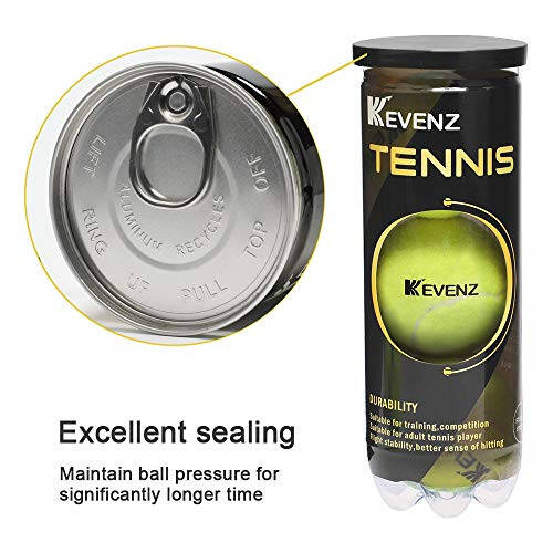 KEVENZ Professional Tennis Balls, Highly Elasticity, More Durable, for Competition and Training, Pack of 12 - 2