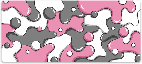 KEYBOARDS XXL Extended Gaming Mouse Pad - Artisan Design Thick Gaming Desk Mat - Large Mouse Pad for Desk (Quartz) - 6