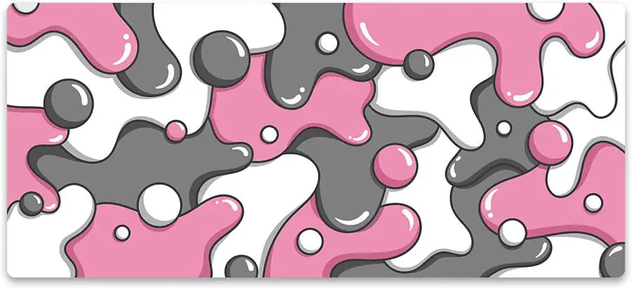 KEYBOARDS XXL Extended Gaming Mouse Pad - Artisan Design Thick Gaming Desk Mat - Large Mouse Pad for Desk (Quartz) - 6