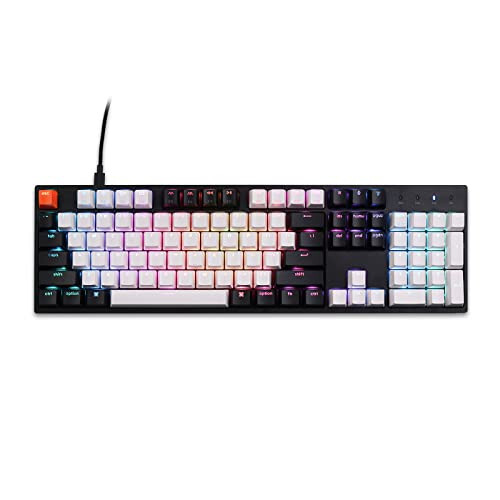 Keychron C2 Tam Boylu Kablolu Mekanik Klavye (Mac Uyumluluğu), Sıcak Değişimli, Gateron G Pro Kahverengi Anahtar, RGB Arka Aydınlatma, 104 Tuş ABS Tuş Kapakları Oyun Klavyesi (Windows Uyumluluğu), USB-C Tipi-C Örgülü Kablo - 2