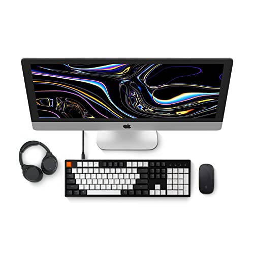 Keychron C2 Tam Boylu Kablolu Mekanik Klavye (Mac Uyumluluğu), Sıcak Değişimli, Gateron G Pro Kahverengi Anahtar, RGB Arka Aydınlatma, 104 Tuş ABS Tuş Kapakları Oyun Klavyesi (Windows Uyumluluğu), USB-C Tipi-C Örgülü Kablo - 6