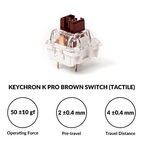 Keychron V6 Simli Maxsus Mexanik Klaviatura Tugmali Versiya, To'liq o'lchamli QMK/VIA Dasturlashtirilgan Makro bilan Issiq almashtiriladigan Keychron K Pro Jigarrang Kalit Mac Windows Linux Qora (Shaffof emas) bilan mos keladi - 7