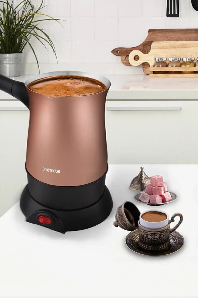 Keyf-i Sefa Gold 5 Cup Capacity Stainless Steel Electric Cezve - Modazone (1)