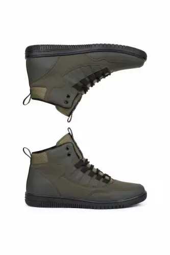 Khaki Green Men's Sneaker Boot-Khaki Green - RICCON (1)