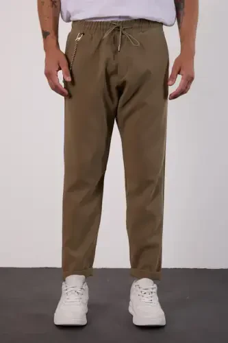 Khaki Light Loose Fit Seasonal Jogger Pants-KHAKI - İLKCET MODA (1)