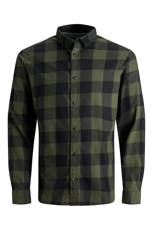 Khaki men's shirt - JACK & JONES