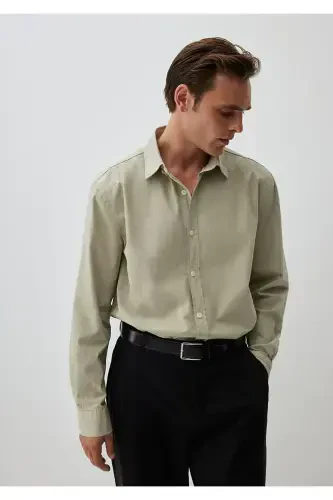 Khaki Shirt Regular Fit / Normal Cut 0211126-701 - 5