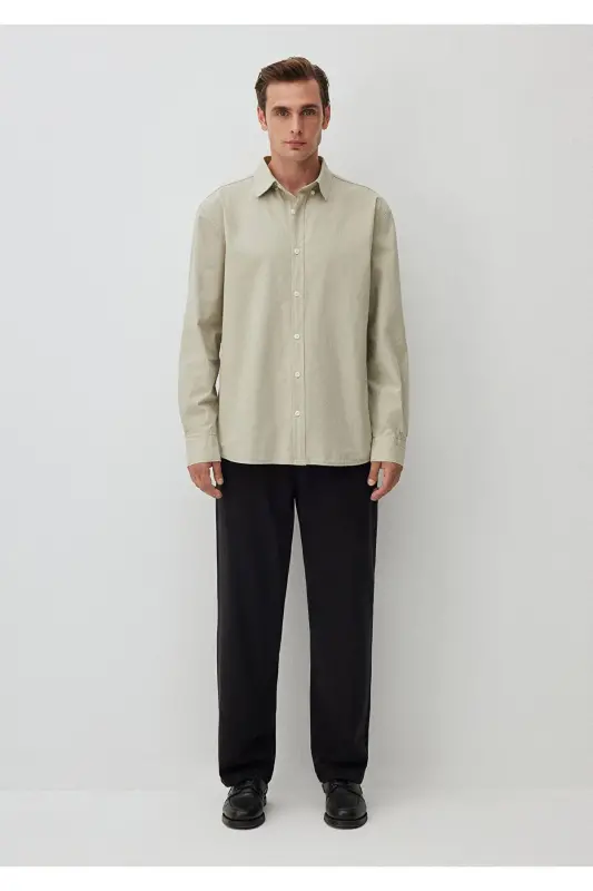 Khaki Shirt Regular Fit / Normal Cut 0211126-701 - MAVI