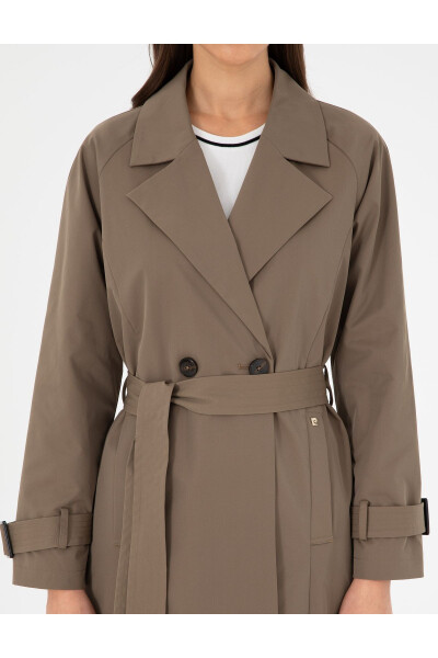 Khaki Trench Coat 50290319-VR027 - 6