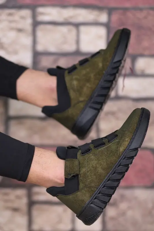 Khaki Unisex Sneaker Boot 0012383-Khaki - 1