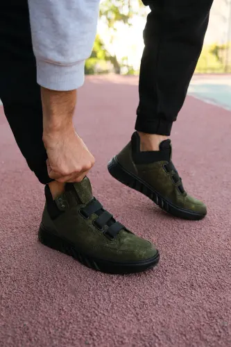 Khaki Unisex Sneaker Boot 0012383-Khaki - RICCON (1)