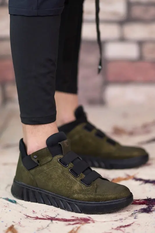 Khaki Unisex Sneaker Boot 0012383-Khaki - 3