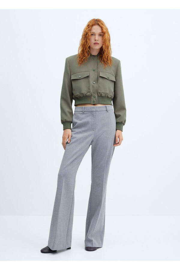 Khaki Women Jacket 57076019 - 1