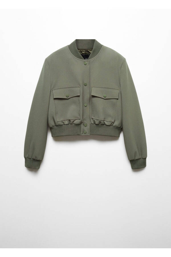 Khaki Women Jacket 57076019 - 3