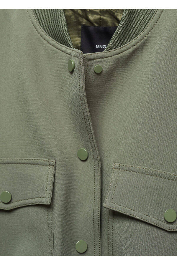 Khaki Women Jacket 57076019 - 8