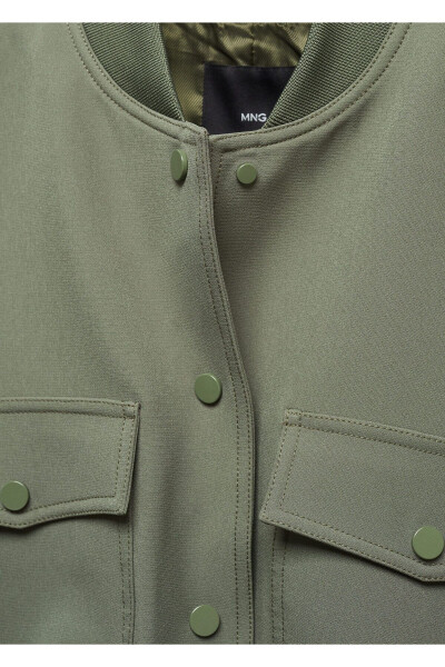 Khaki Women Jacket 57076019 - 8