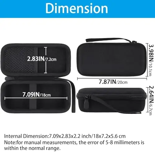 khanka for Anker Prime Power Bank, 26,250Mah 300W Case,Black | Hard Travel Bag for Anker Prime Power Bank 26K A110A Portable Charger,Travel-Ready Portable Storage, Protective Case Only - 3