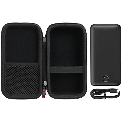 Khanka Hard Travel Case Replacement for Anker 347 Power Bank (PowerCore 40K), 40,000mAh Battery Pack, Case Only (Black) - 5
